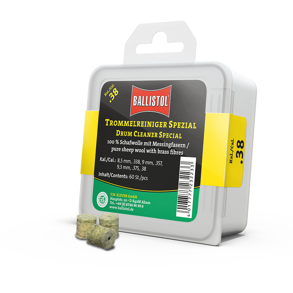 BALLISTOL - Detergente per cilindri revolver in feltro Special Cal .38 60 pz