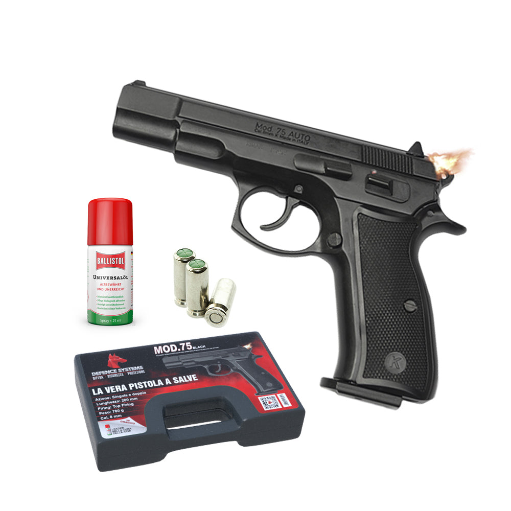 420.002 75 Pistola a salve - Nero