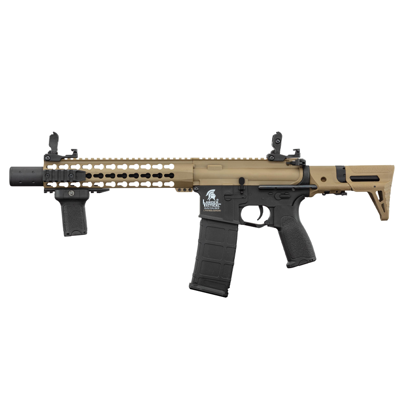 Lancer Tactical - M4 Silencer PDW LT-19 G2 elettrico - Bicolore Tan/Nero