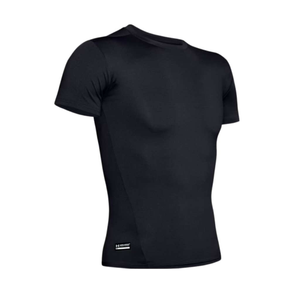 Maglia UNDER ARMOUR manica corta nera - THERMOCOMP fianco